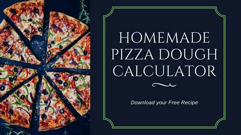 Freeze it. . Lehmann pizza dough calculator